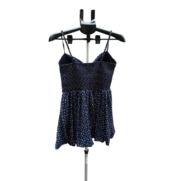 Riley&James Mini Dress Navy With Floral Pattern And Adjustable straps , Size L - Picture 3 of 8